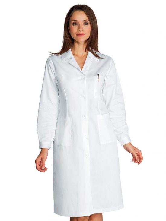 WOMAN MEDICAL LONG SHIRT WHITE 100% COTTON 27,28€
