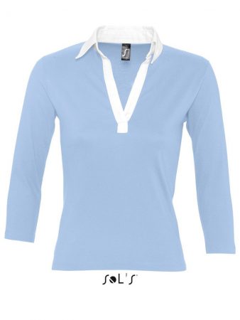 WOMEN’S 3/4 SLEEVE TWO-COLOURED RUGBY POLO SHIRT 20,15€