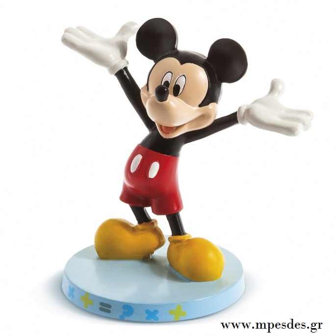 Διάστ.: 12,3x8,6x12,5 cm πολυεστέρας. Mickey τρισδιάστατο κουκλάκι - φιγούρα. Υπάρχει δυνατότητα ολοκληρωμένου σετ βάπτισης θέμα Mickey Mouse σε κουτί βαπτιστικών, λαμπάδα, λαδοσέτ, λαδόπανα, βιβλίο ευχών & κουτί μαρτυρικών.PAR.0119085501