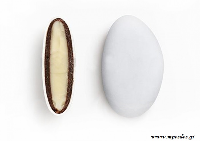 Together zabaglione της εταιρείας Χατζηγιαννάκη με λευκή σοκολάτα & σοκολάτα (55% κακάο) με λεπτή επικάλυψη ζάχαρης, γεύση zabaglione.  Χρωματισμοί: λευκό (τεμάχια/κιλό: 180-100)  εκρού (τεμάχια/κιλό: 160-180)