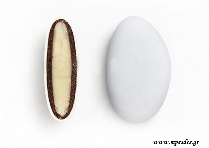 Together καρύδα της εταιρείας Χατζηγιαννάκη με λευκή σοκολάτα & σοκολάτα (55% κακάο) με λεπτή επικάλυψη ζάχαρης, γεύση καρύδα. Τεμάχια/κιλό: 180-200