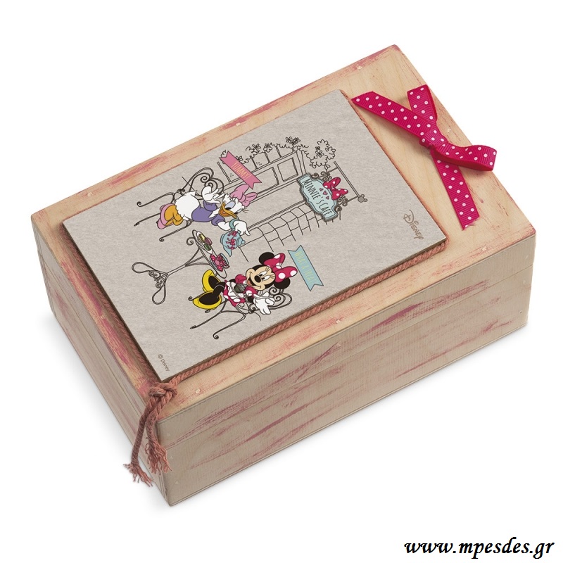 Υπάρχει δυνατότητα ολοκληρωμένου σετ βάπτισης με θέμα Minnie Mouse vintage σε κουτί βαπτιστικών, λαμπάδα, λαδοσέτ, λαδόπανα, βιβλίο ευχών. - PAR.ΝΚΛ119 